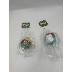 Set of 2 Squishmallows Christmas Ornaments Kurt Adler Pineapple and Owl